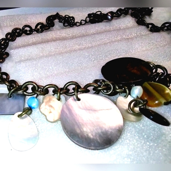 Tahiti Shell & Pearl Fashion Seashore Necklace - Picture 5 of 11